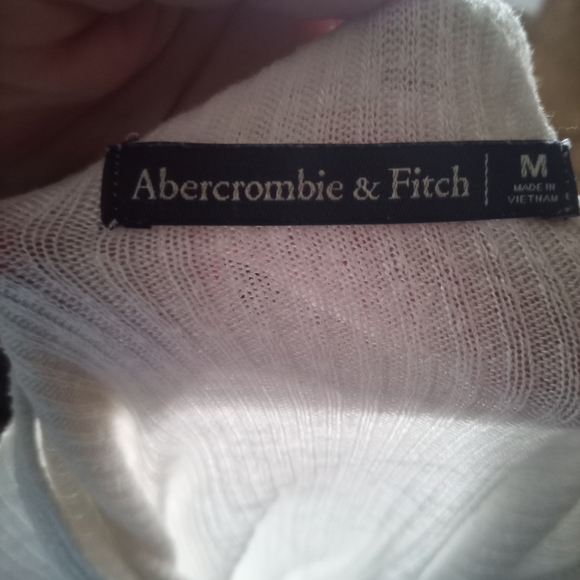 Abercrombie & Fitch White Ribbed Tank Top - Picture 2 of 4